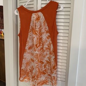 Orange Sleeveless Top size M from Stitch Fix NWT